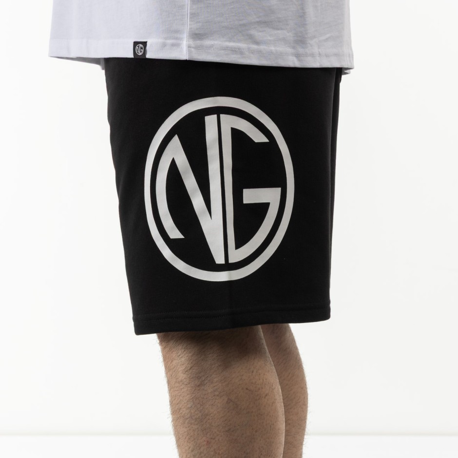 Ανδρική Βερμούδα Μαύρη - Nick Galis 'NG Logo'