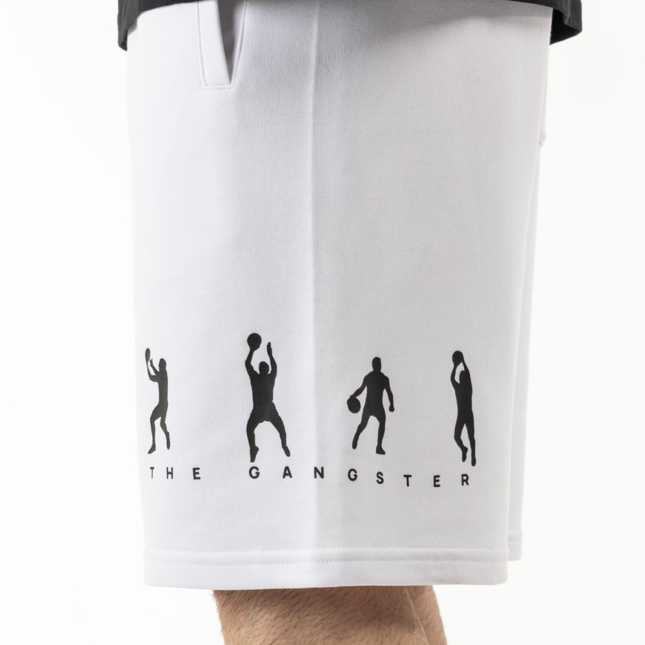 Men's Shorts White - Nick Galis 'Legend Moves'