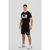 Ανδρική Βερμούδα Μαύρη - Bad Boy Logo Classic Εικόνα 3