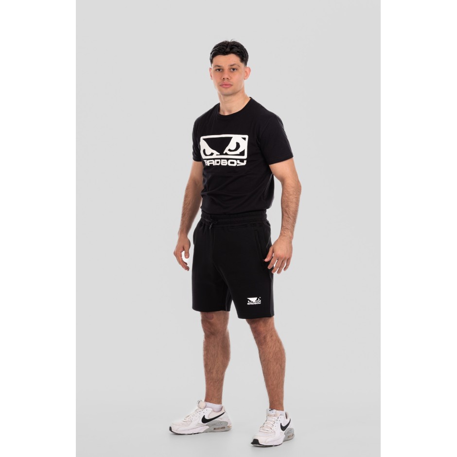 Ανδρική Βερμούδα Μαύρη - Bad Boy Logo Classic