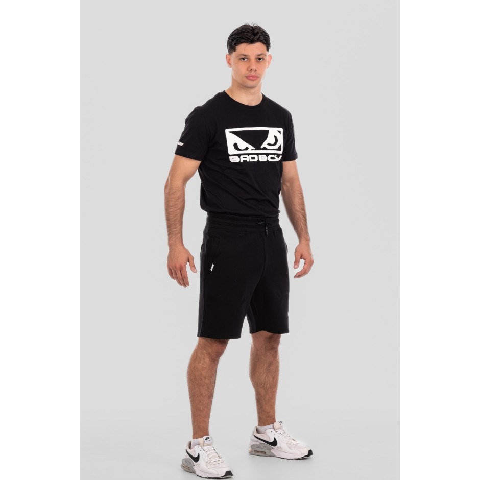 BAD BOY RETRO LOGO MENS SHORTS BB-000048-BWR Black