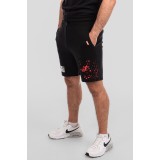 BAD BOY SPLATTER MENS SHORTS BB-000054-BWR Black Image 1