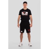 BAD BOY SPLATTER MENS SHORTS BB-000054-BWR Black Image 2