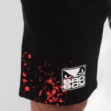 BAD BOY SPLATTER MENS SHORTS BB-000054-BWR Black Image 4
