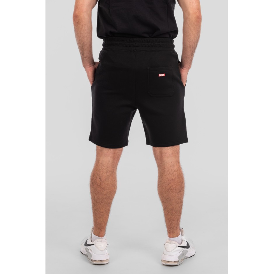BAD BOY SPLATTER MENS SHORTS BB-000054-BWR Black