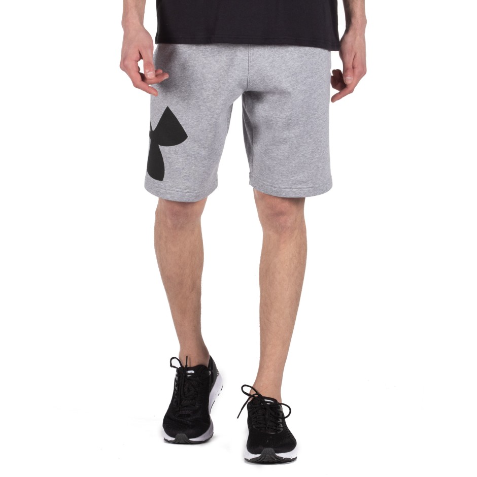 UNDER ARMOUR RIVAL FLEECE LOGO MEN'S SHORTS 1329747-035 Γκρί