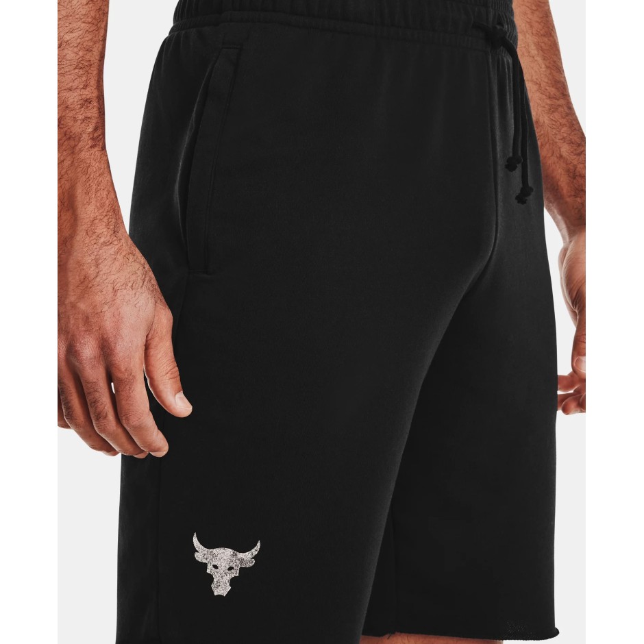 UNDER ARMOUR PROJECT ROCK TERRY SHORTS 1361751-001 Black