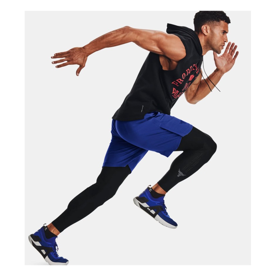 UNDER ARMOUR UA PROJECT ROCK SNAP SHORTS 1361616-400 Blue