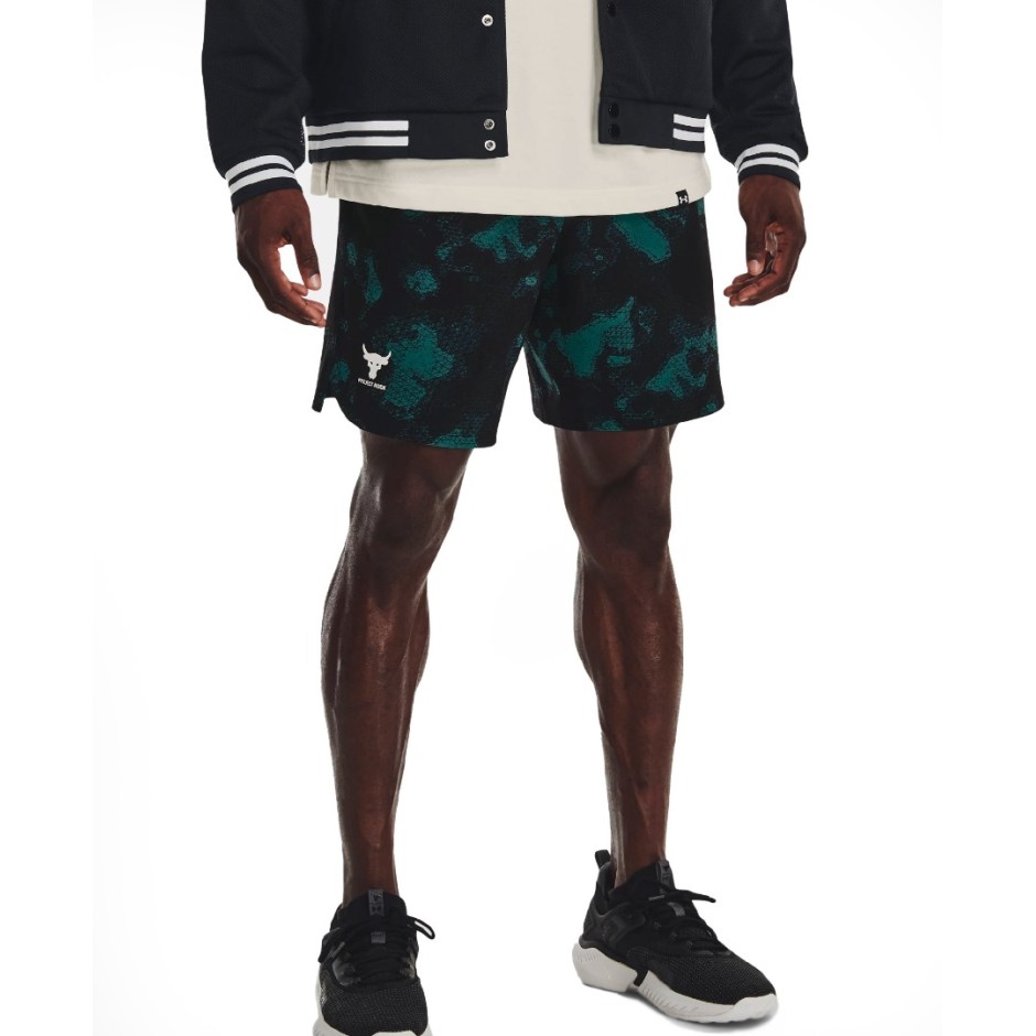 UNDER ARMOUR PJT ROCK PRINTED WVN SHORT 1377438-722 Petrol