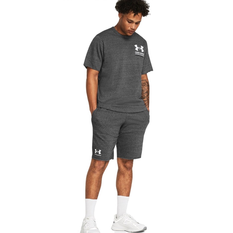 UNDER ARMOUR RIVAL TERRY SHORT 1361631-025 Grey