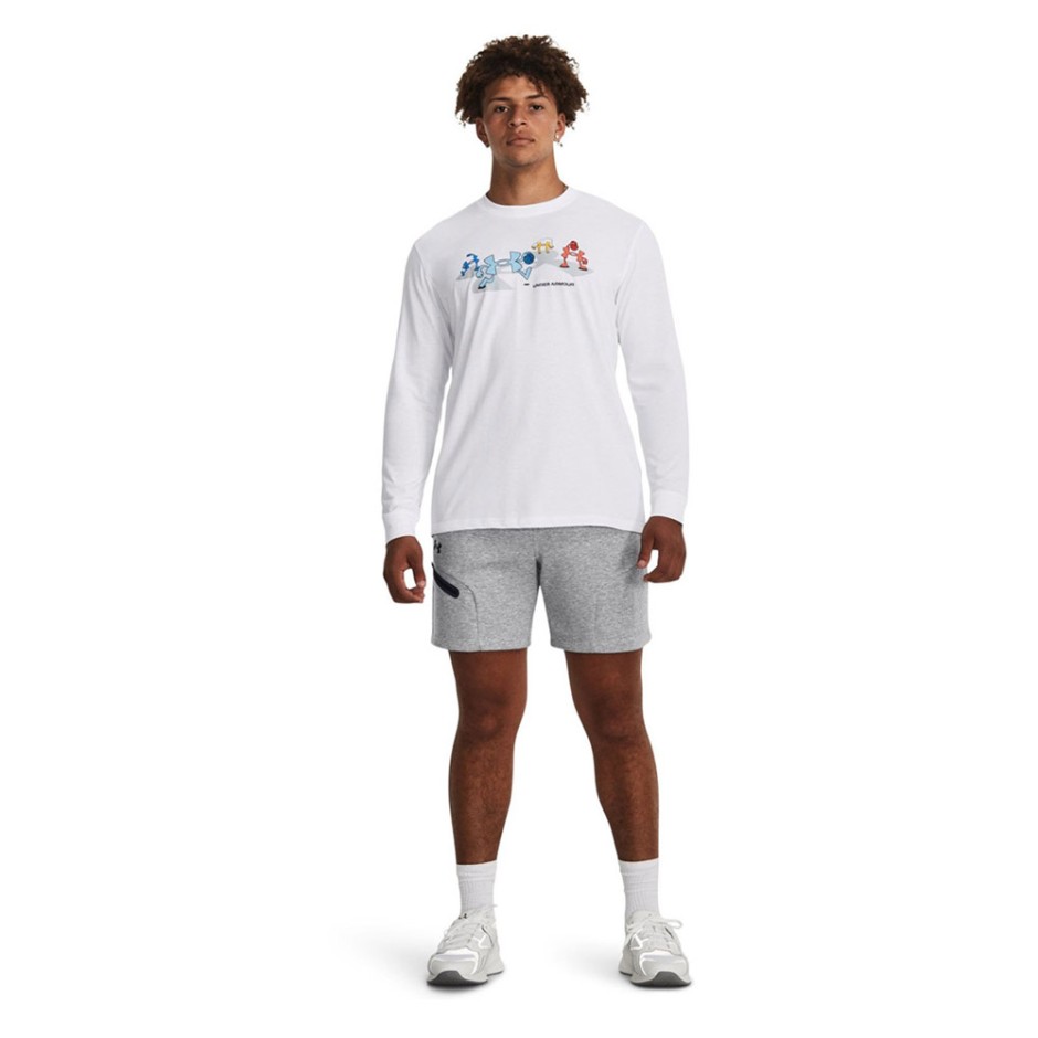 Under Armour Unstoppable Fleece Γκρι - Ανδρικό Σορτς