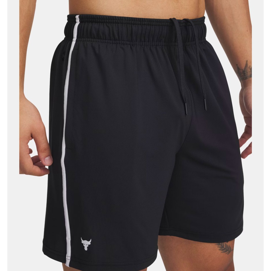 Ανδρική Βερμούδα Προπόνησης Μαύρη - Under Armour Project Rock Mesh