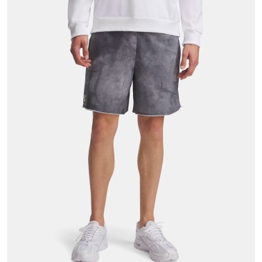 Ανδρική Βερμούδα Ανθρακί - Under Armour Rival Terry Printed 8"