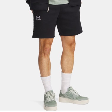 Ανδρική Βερμούδα Μαύρη - Under Armour Icon Fleece Taping