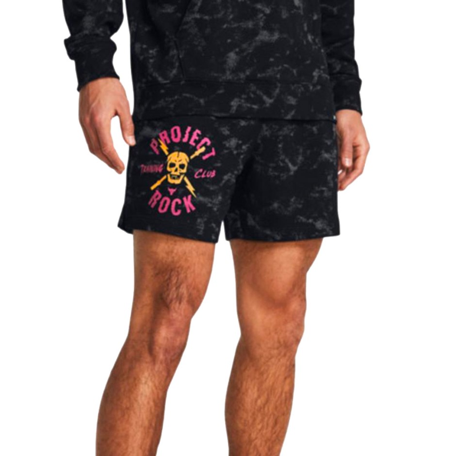 UNDER ARMOUR PJT RCK AOP RVL TERRY STS 1383290-001 Black