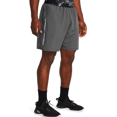 Ανδρικό Σορτς Προπόνησης Ανθρακί - Under Armour Tech Woven Wordmark
