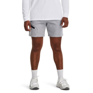 Under Armour Unstoppable Fleece Γκρι - Ανδρικό Σορτς