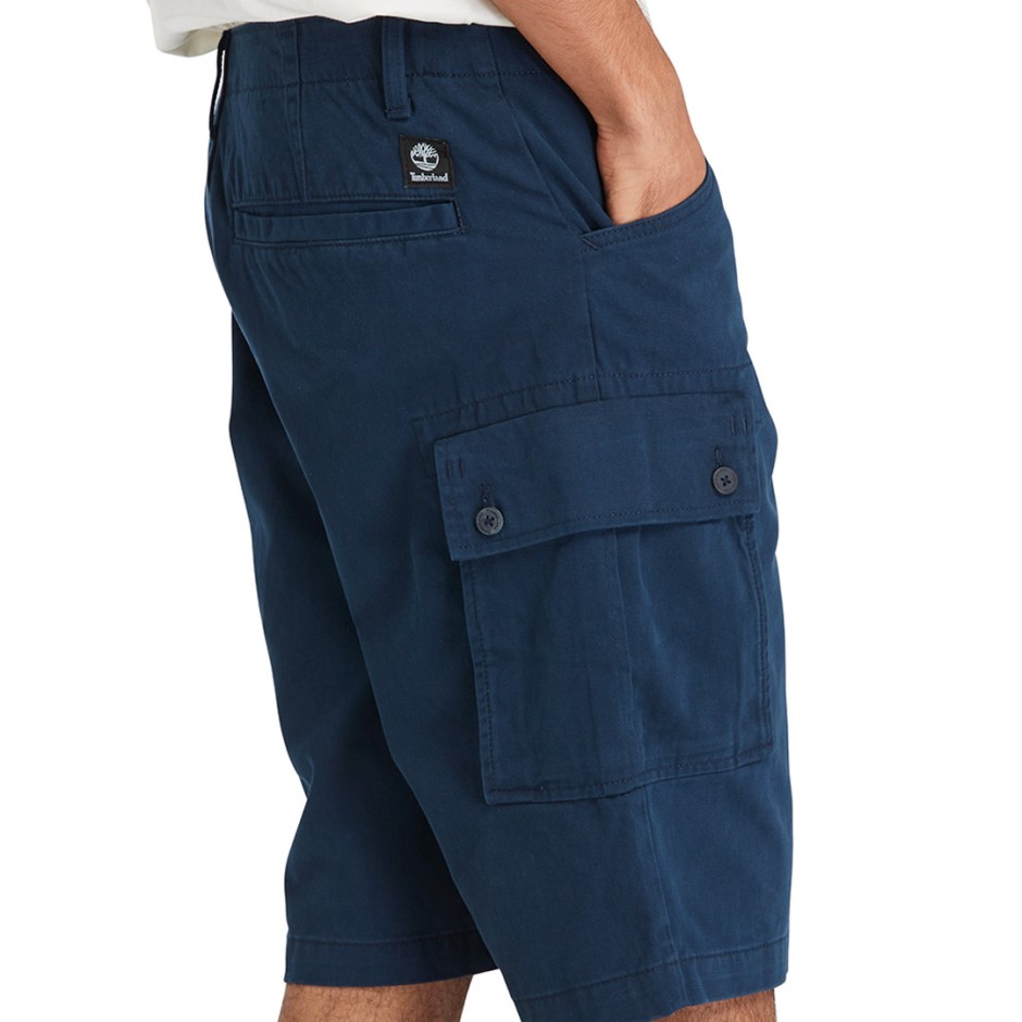 Ανδρική Βερμούδα Μπλε - Timberland Brookline Twill Cargo