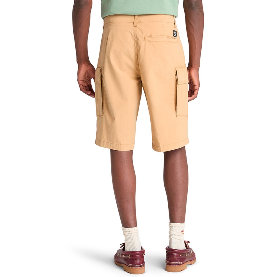 Ανδρική Βερμούδα Μπεζ - Timberland Brookline Poplin Cargo
