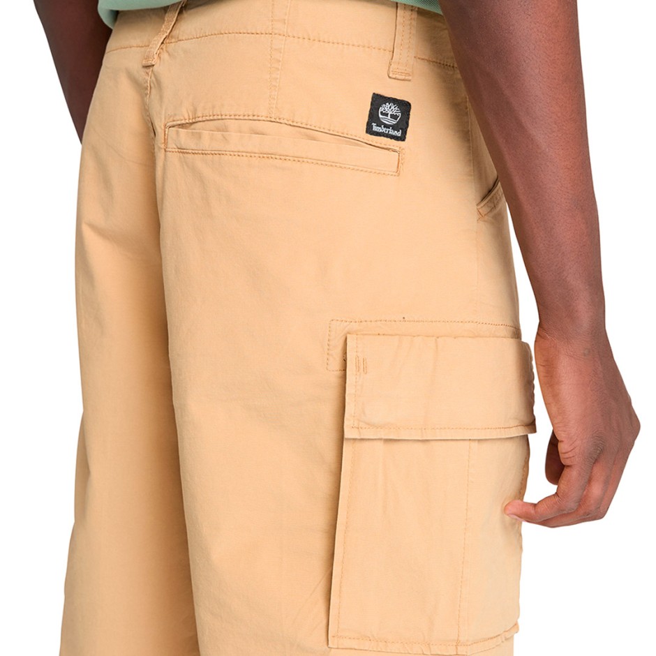 Ανδρική Βερμούδα Μπεζ - Timberland Brookline Poplin Cargo