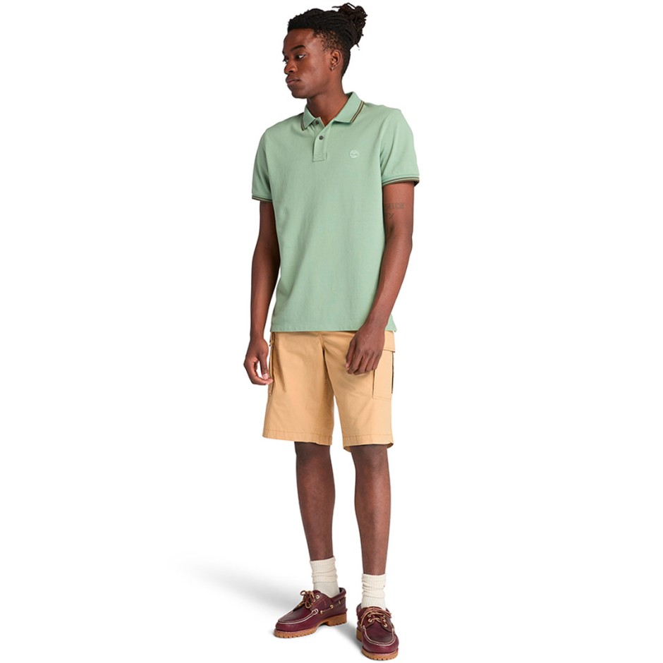 Ανδρική Βερμούδα Μπεζ - Timberland Brookline Poplin Cargo
