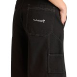 Men's Shorts Black - Timberland Washed Duck Canvas Carpenter Image 2