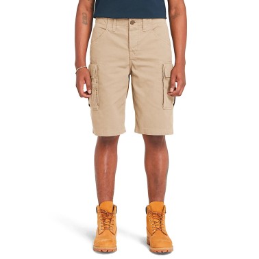 Ανδρική Βερμούδα Μπεζ - Timberland Brookline Twill Cargo