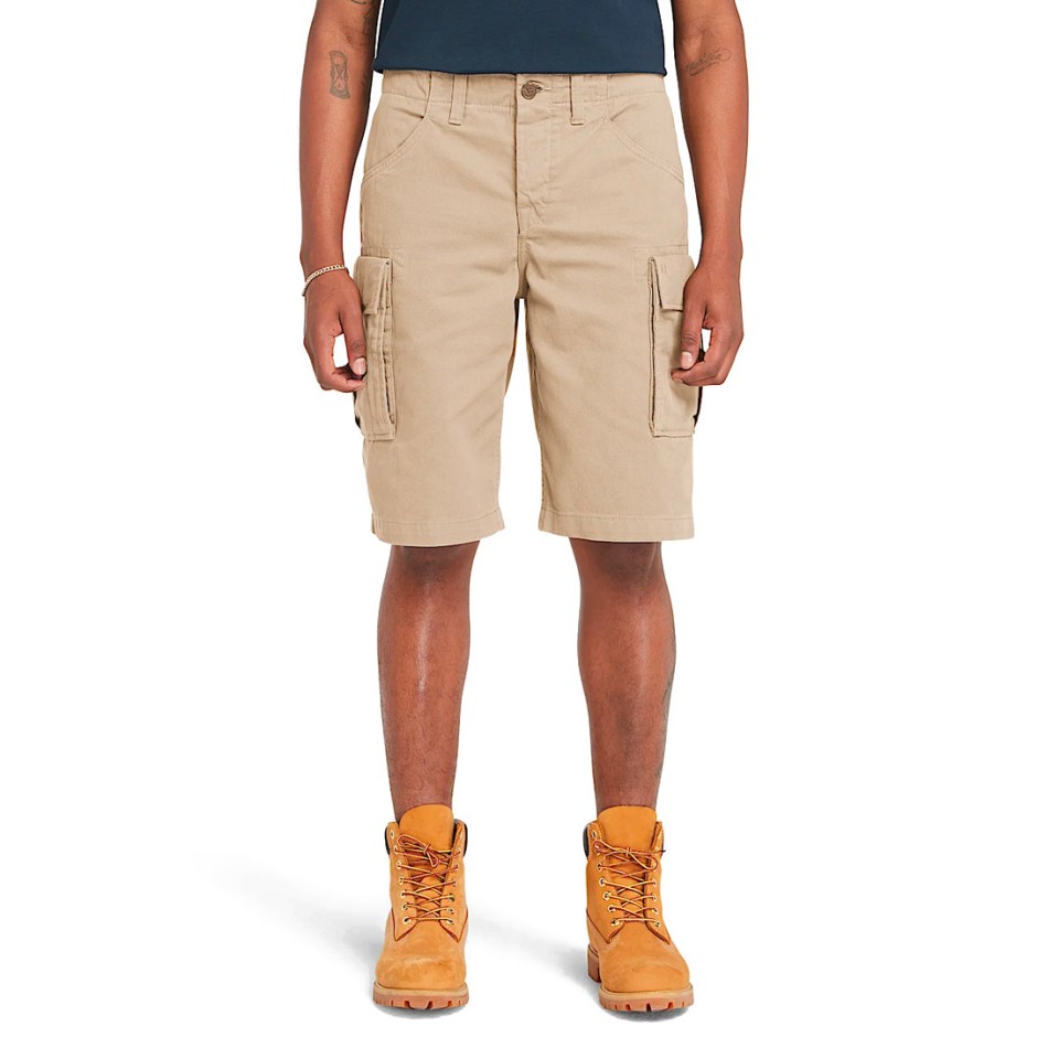TIMBERLAND BROOKLINE TWILL CARGO SHORT TB0A5U1BDH4-DH4 Beige