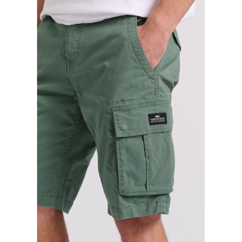 Ανδρική Βερμούδα Cargo Κυπαρισσί - Funky Buddha The Essentials