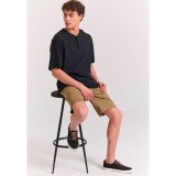 Ανδρική Βερμούδα Chino Μπεζ - Funky Buddha The Essentials Εικόνα 1