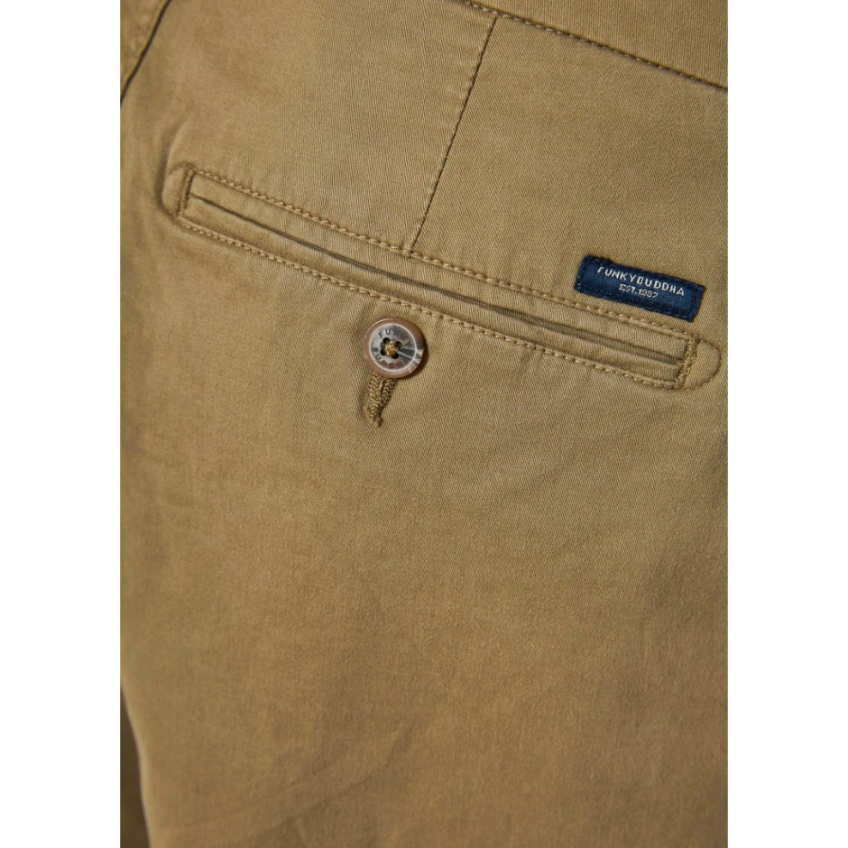 Ανδρική Βερμούδα Chino Μπεζ - Funky Buddha The Essentials