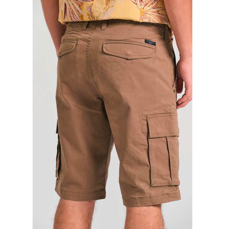 Ανδρική Βερμούδα Cargo Μπεζ - Funky Buddha The Essentials
