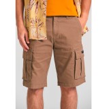 Ανδρική Βερμούδα Cargo Μπεζ - Funky Buddha The Essentials Εικόνα 1