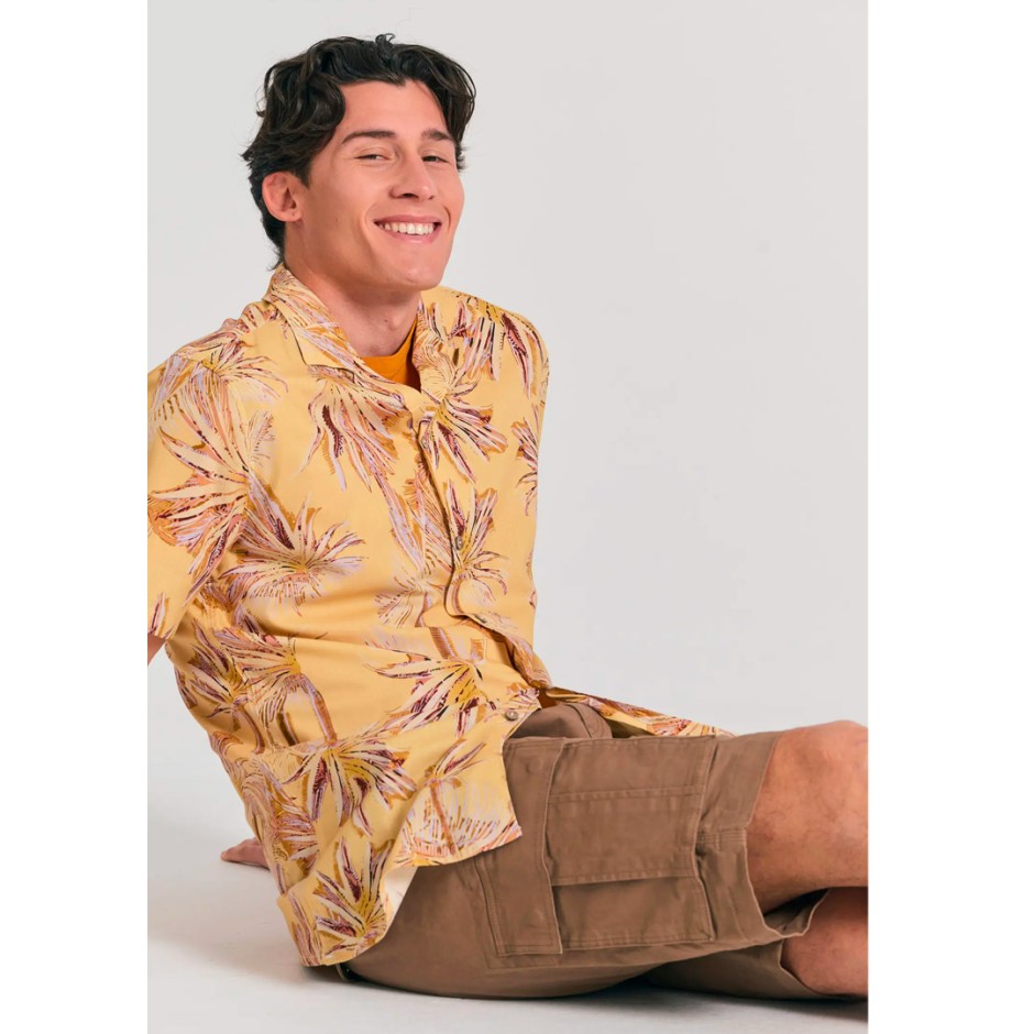 Ανδρική Βερμούδα Cargo Μπεζ - Funky Buddha The Essentials