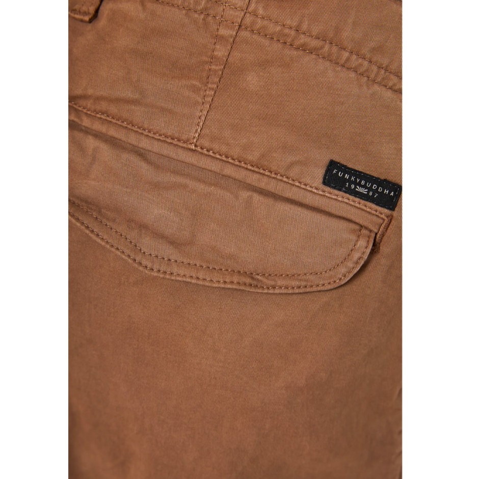 Ανδρική Βερμούδα Cargo Μπεζ - Funky Buddha The Essentials