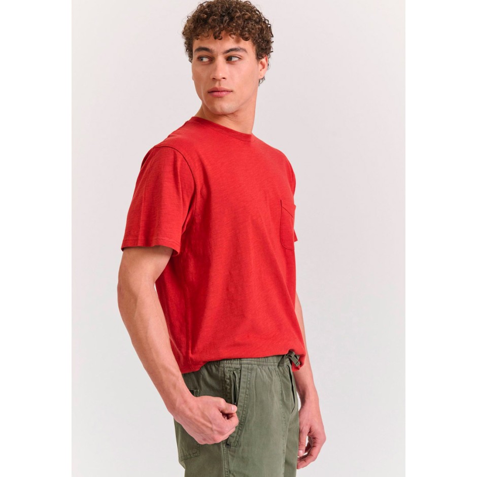 Ανδρική Βερμούδα Chino Πράσινη - Funky Buddha Garment Dyed