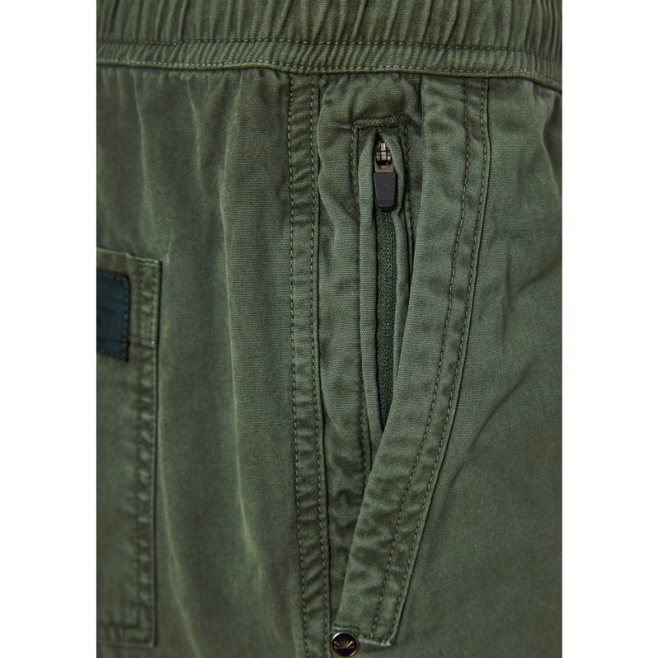 Ανδρική Βερμούδα Chino Πράσινη - Funky Buddha Garment Dyed