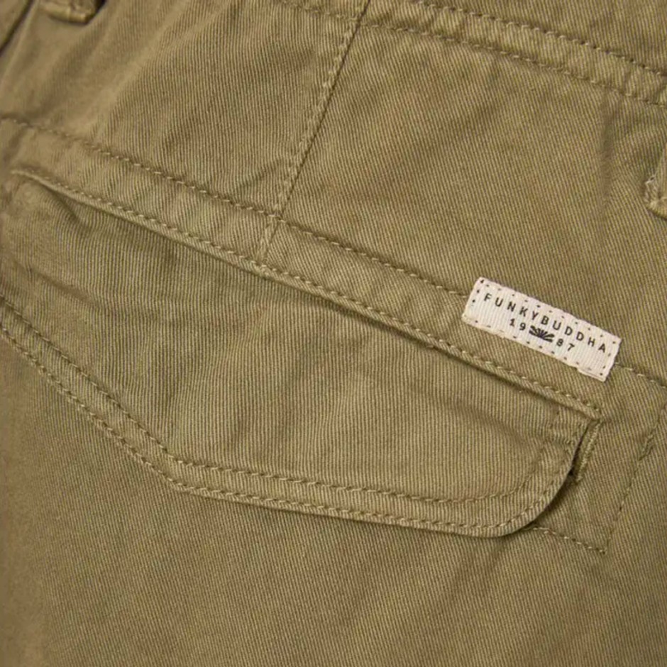 Ανδρική Βερμούδα Cargo Μπεζ - Funky Buddha 