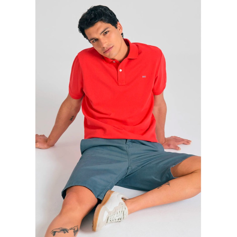 Ανδρική Βερμούδα Chino Γκρι - Funky Buddha The Essentials