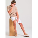 Ανδρική Βερμούδα Chino Λευκή - Funky Buddha The Essentials Εικόνα 2