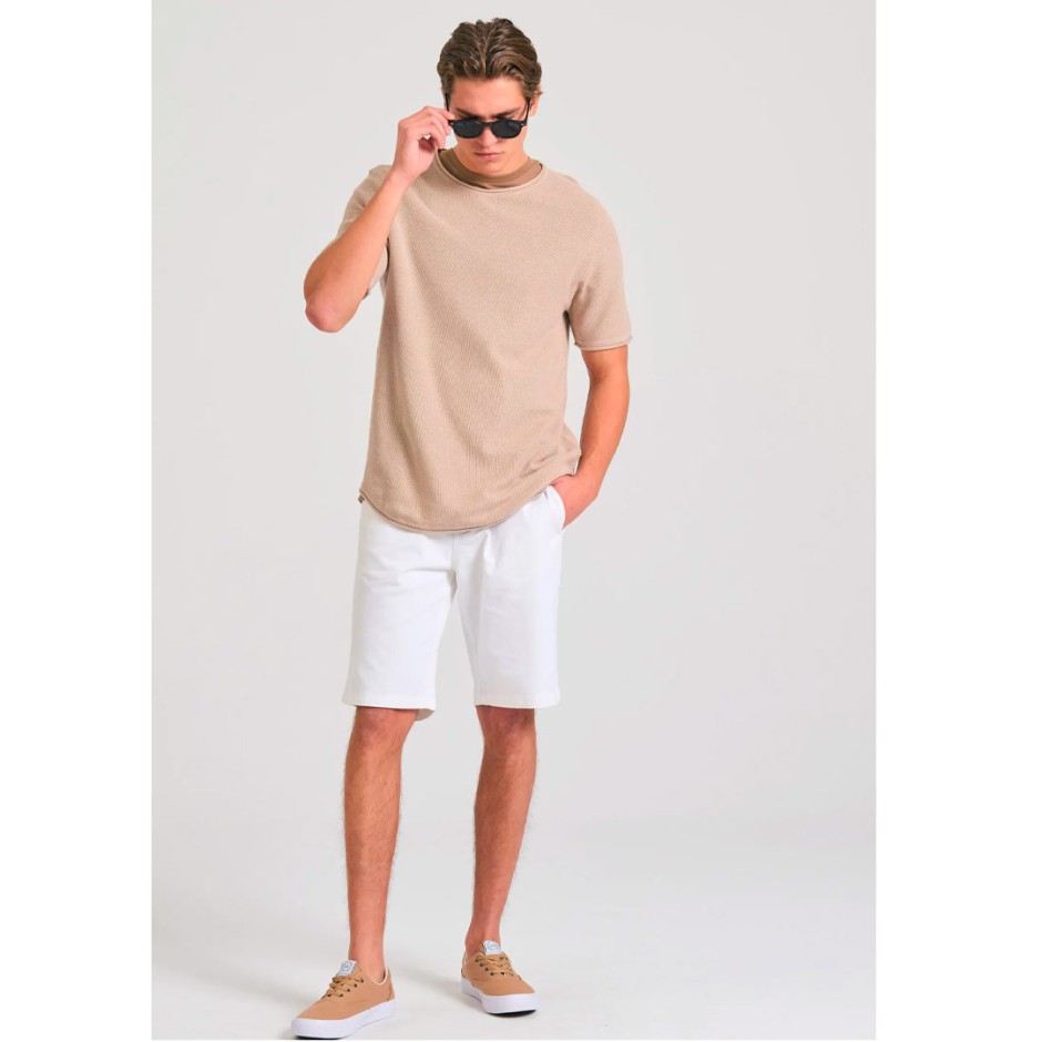 Ανδρική Βερμούδα Chino Λευκή - Funky Buddha The Essentials