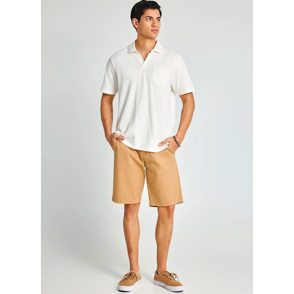 Ανδρική Βερμούδα Chino Μπεζ - Funky Buddha The Essentials
