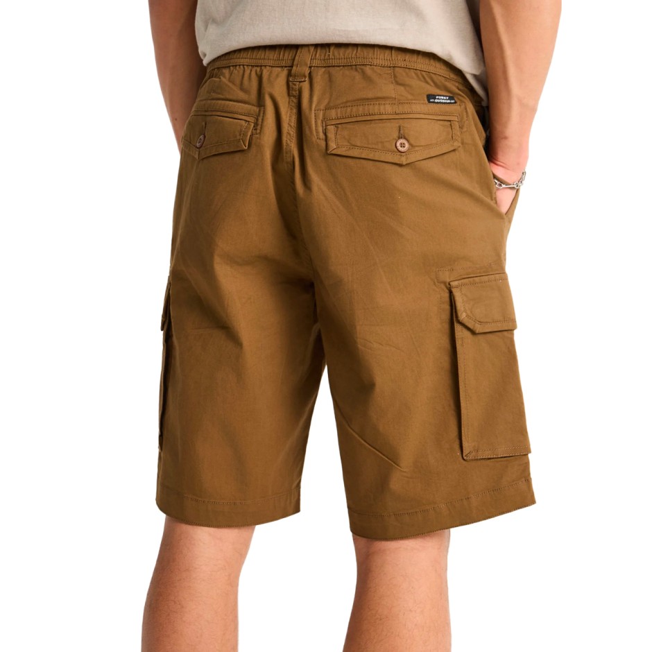 Men's Cargo Shorts Brown - Funky Buddha