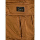 Men's Cargo Shorts Brown - Funky Buddha Image 3