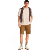 Men's Cargo Shorts Brown - Funky Buddha Image 4