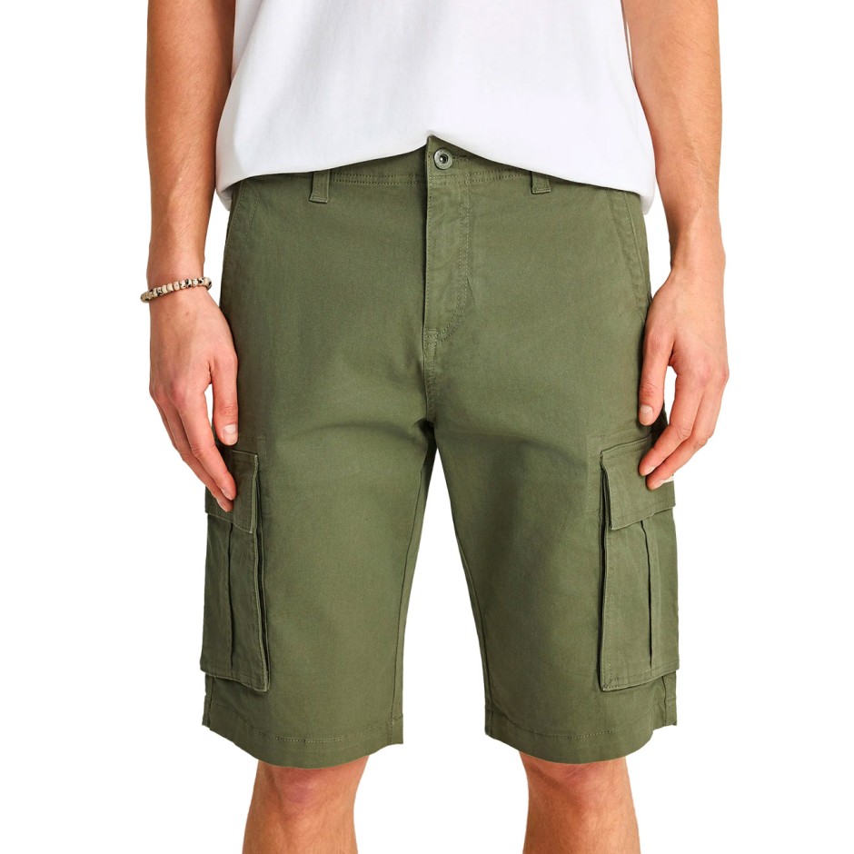 Ανδρική Βερμούδα Cargo Χακί - Funky Buddha