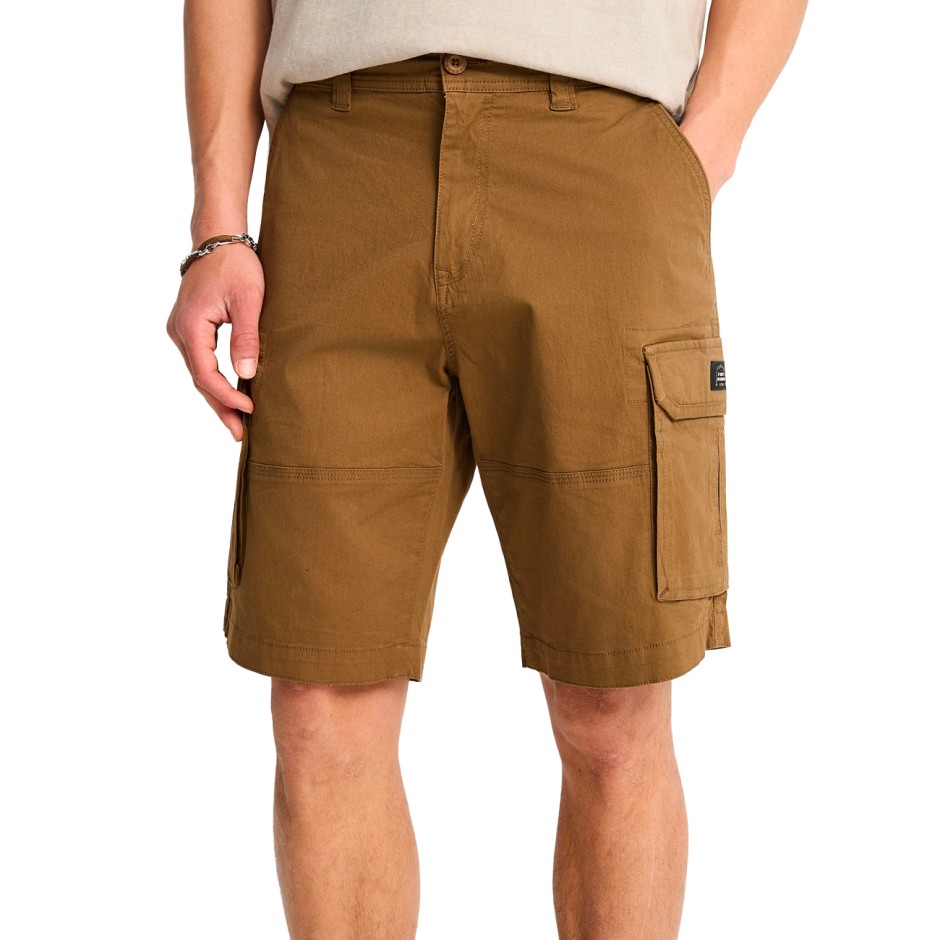Men's Cargo Shorts Brown - Funky Buddha