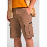 Ανδρική Βερμούδα Cargo Μπεζ - Funky Buddha The Essentials Εικόνα 