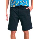 Ανδρική Βερμούδα Chino Μαύρη - Funky Buddha The Essentials Εικόνα 