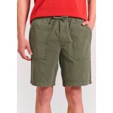 Ανδρική Βερμούδα Chino Πράσινη - Funky Buddha Garment Dyed Εικόνα 